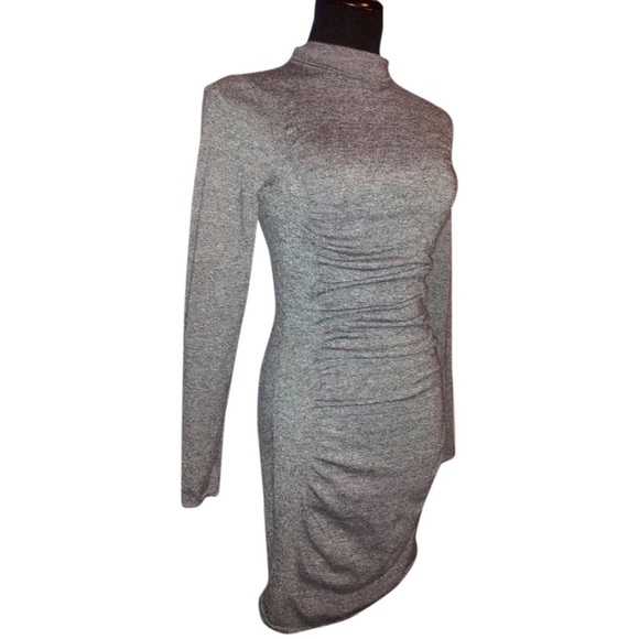 Express Dresses & Skirts - Express Ruched Sweater Dress, Grey, Small